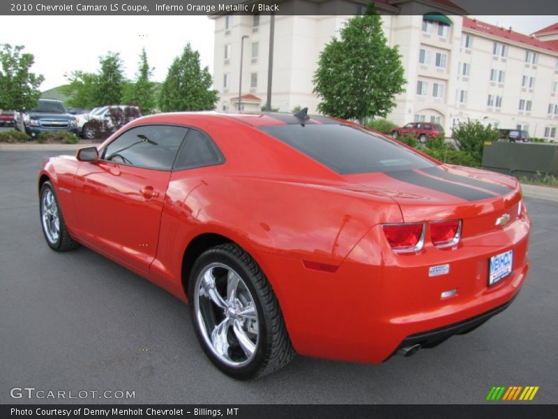 Inferno Orange Metallic / Black 2010 Chevrolet Camaro LS Coupe