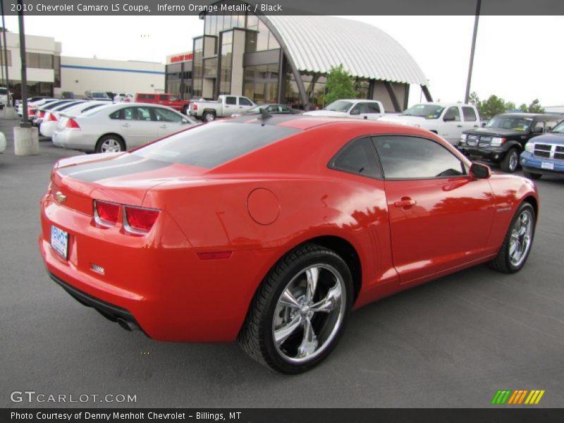 Inferno Orange Metallic / Black 2010 Chevrolet Camaro LS Coupe