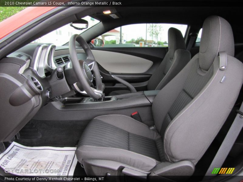 Inferno Orange Metallic / Black 2010 Chevrolet Camaro LS Coupe