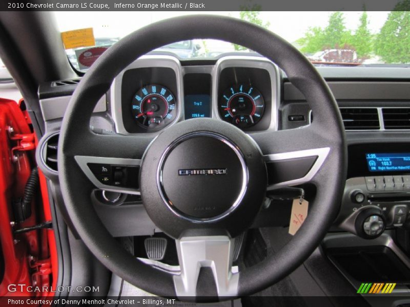 Inferno Orange Metallic / Black 2010 Chevrolet Camaro LS Coupe