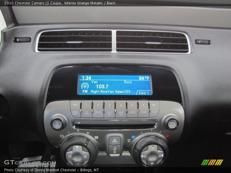Inferno Orange Metallic / Black 2010 Chevrolet Camaro LS Coupe