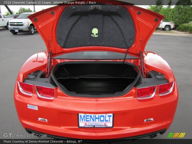 Inferno Orange Metallic / Black 2010 Chevrolet Camaro LS Coupe