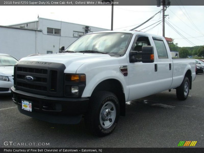 Oxford White / Medium Stone 2010 Ford F250 Super Duty XL Crew Cab 4x4