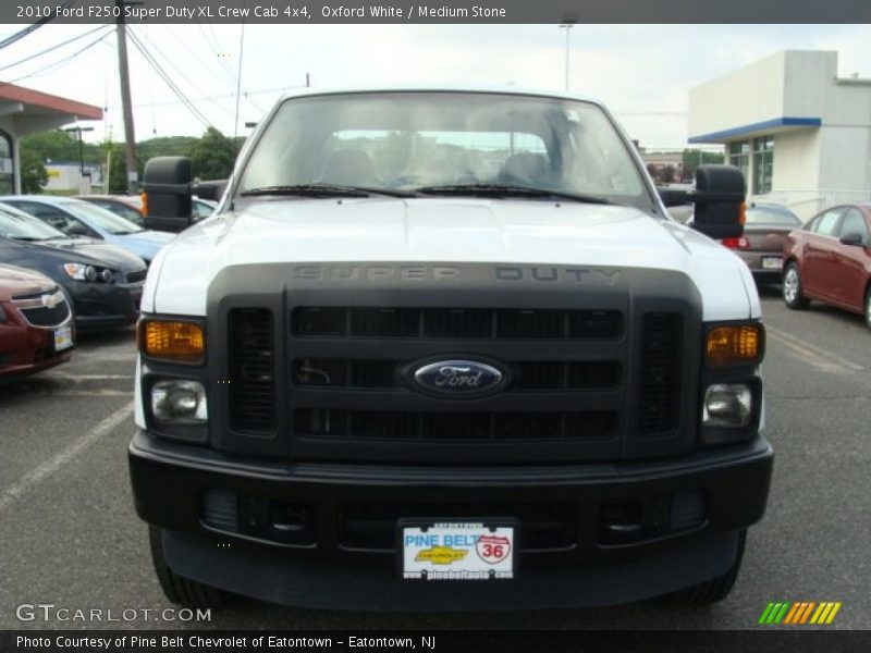 Oxford White / Medium Stone 2010 Ford F250 Super Duty XL Crew Cab 4x4