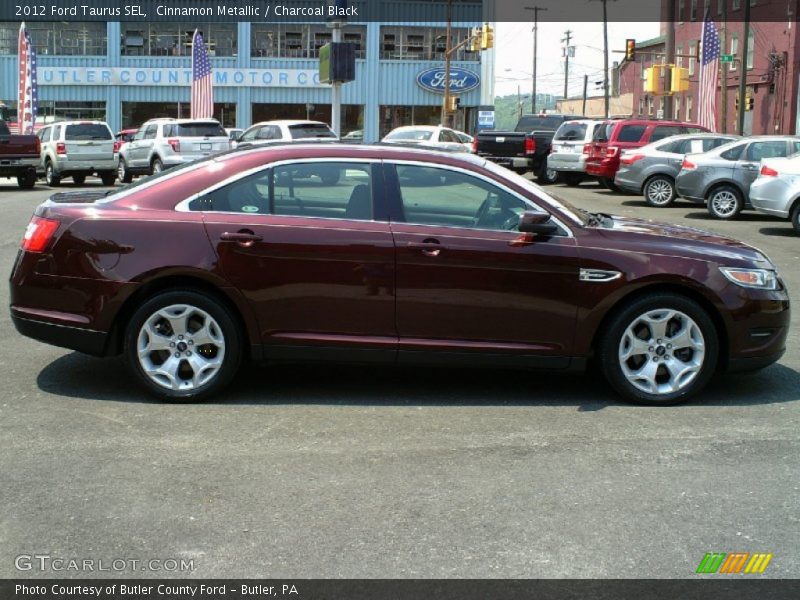 Cinnamon Metallic / Charcoal Black 2012 Ford Taurus SEL