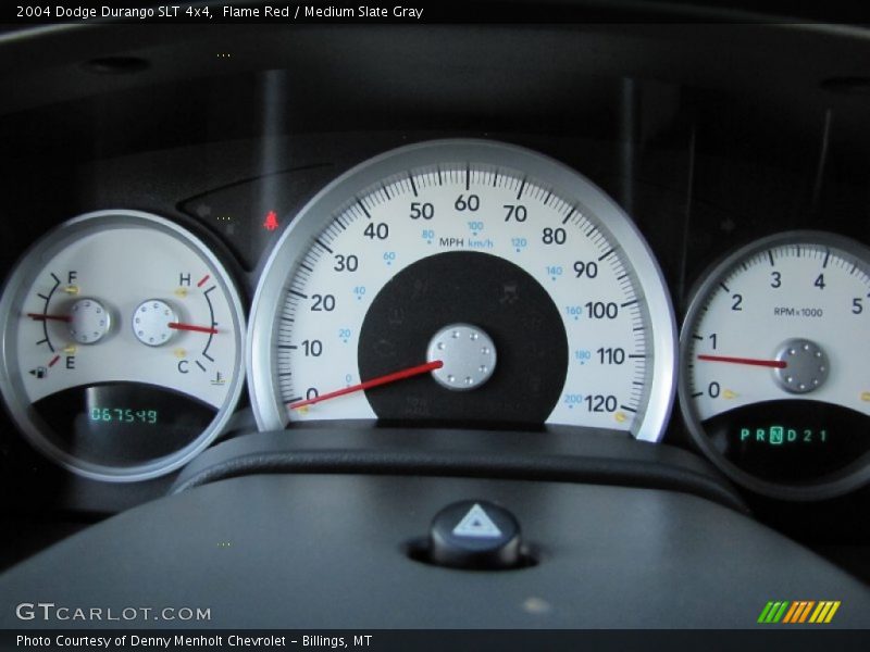 Flame Red / Medium Slate Gray 2004 Dodge Durango SLT 4x4