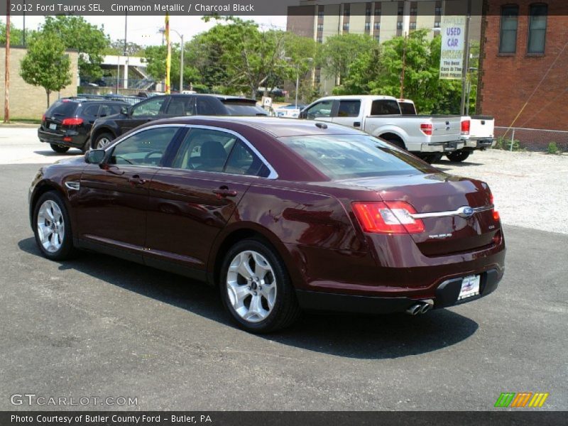 Cinnamon Metallic / Charcoal Black 2012 Ford Taurus SEL