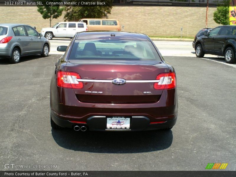 Cinnamon Metallic / Charcoal Black 2012 Ford Taurus SEL