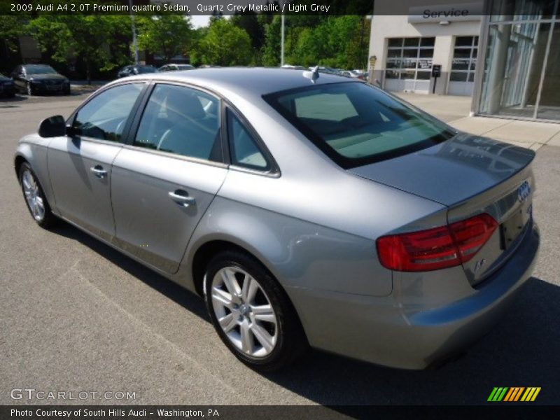 Quartz Grey Metallic / Light Grey 2009 Audi A4 2.0T Premium quattro Sedan