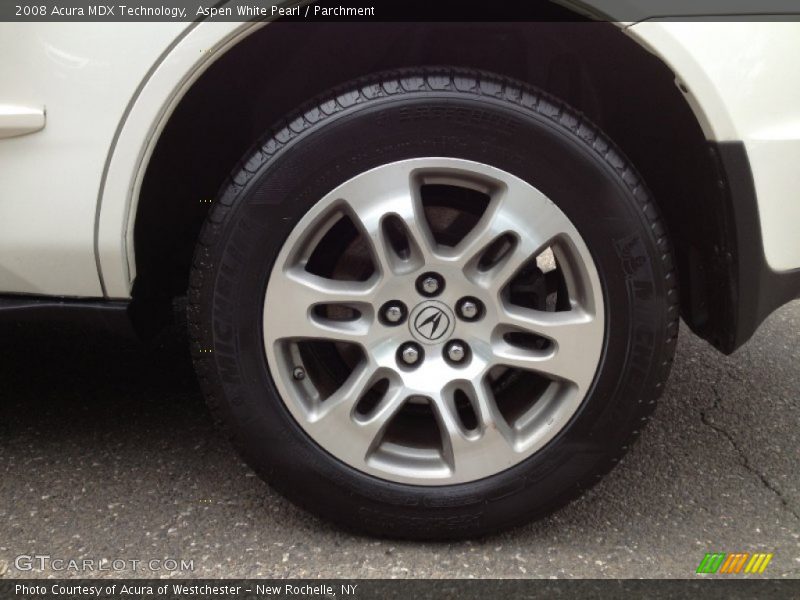 Aspen White Pearl / Parchment 2008 Acura MDX Technology