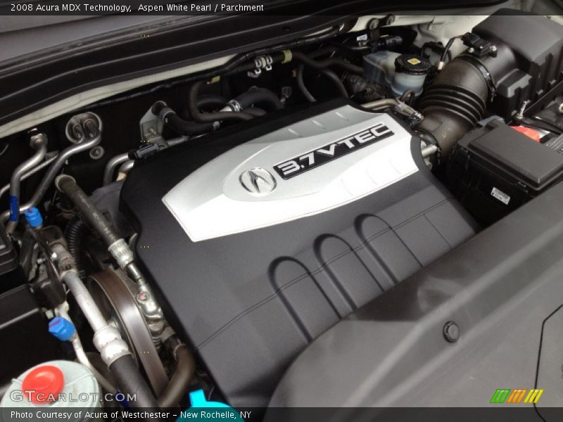 Aspen White Pearl / Parchment 2008 Acura MDX Technology