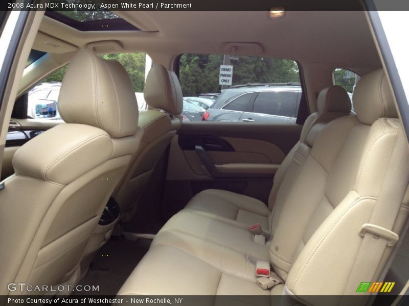 Aspen White Pearl / Parchment 2008 Acura MDX Technology