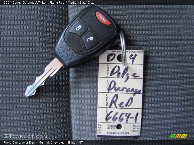 Flame Red / Medium Slate Gray 2004 Dodge Durango SLT 4x4
