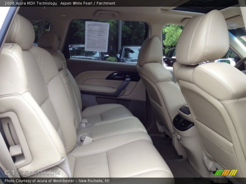 Aspen White Pearl / Parchment 2008 Acura MDX Technology