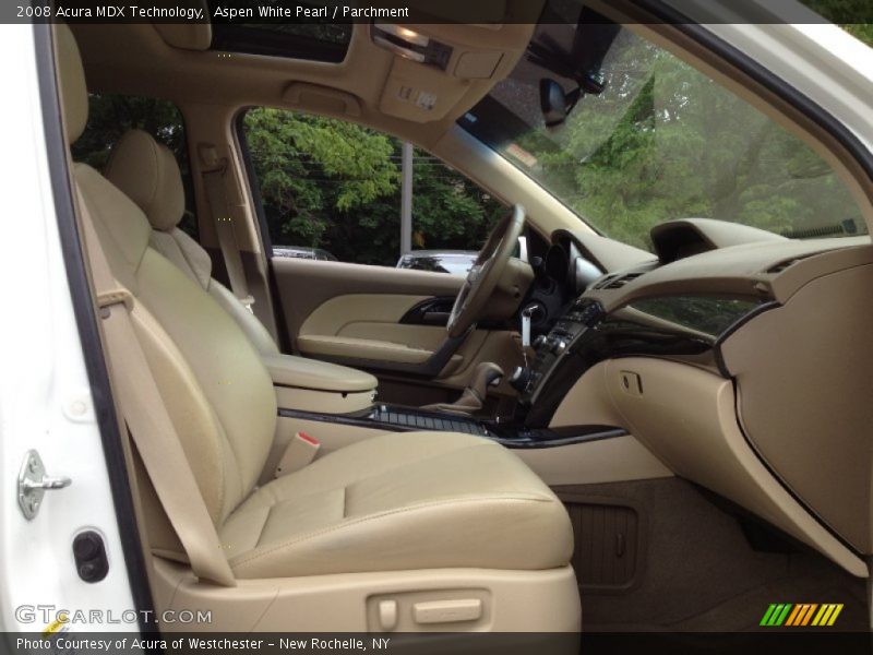 Aspen White Pearl / Parchment 2008 Acura MDX Technology