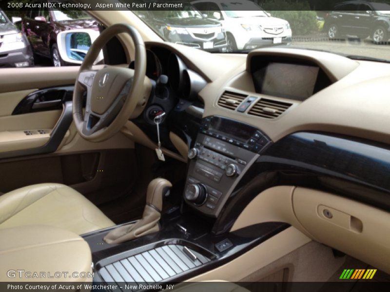 Aspen White Pearl / Parchment 2008 Acura MDX Technology