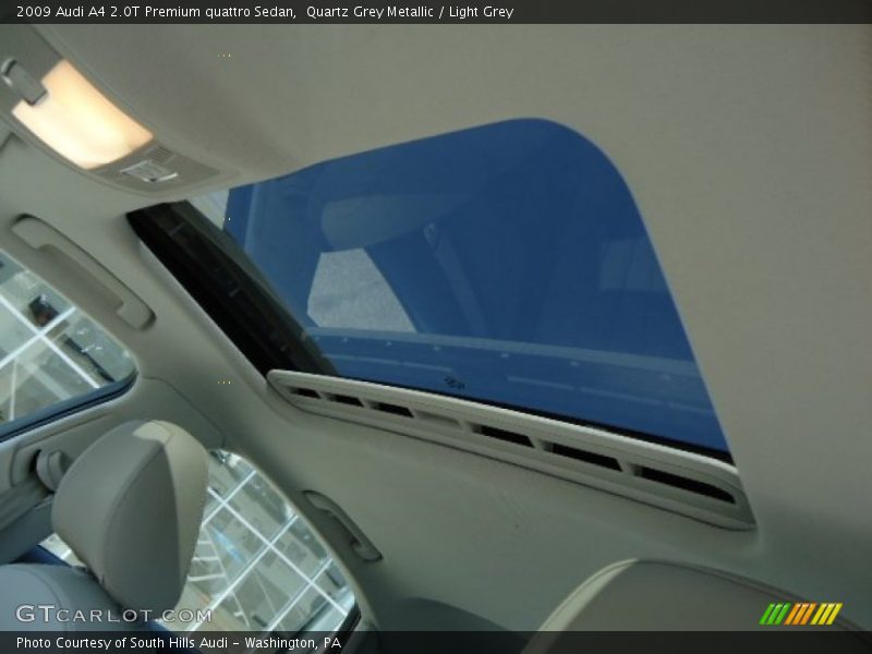 Quartz Grey Metallic / Light Grey 2009 Audi A4 2.0T Premium quattro Sedan