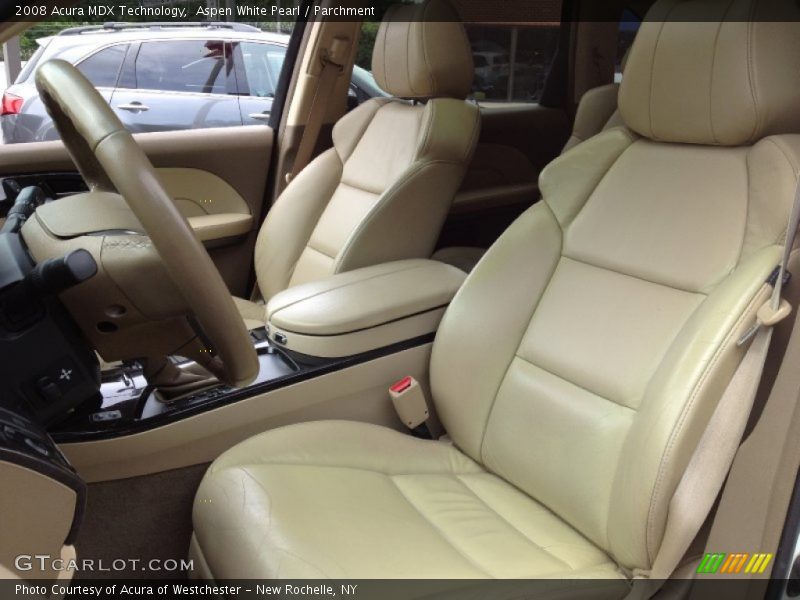 Aspen White Pearl / Parchment 2008 Acura MDX Technology