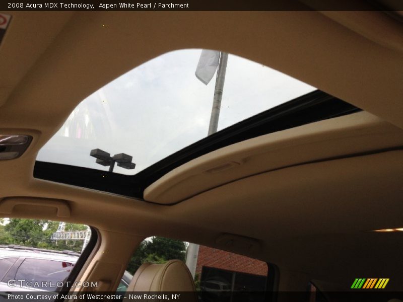 Aspen White Pearl / Parchment 2008 Acura MDX Technology
