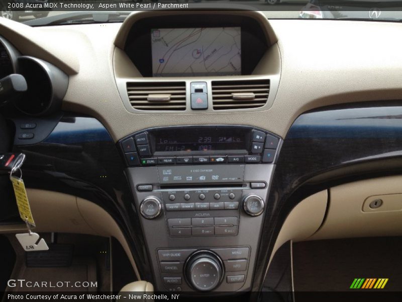 Aspen White Pearl / Parchment 2008 Acura MDX Technology