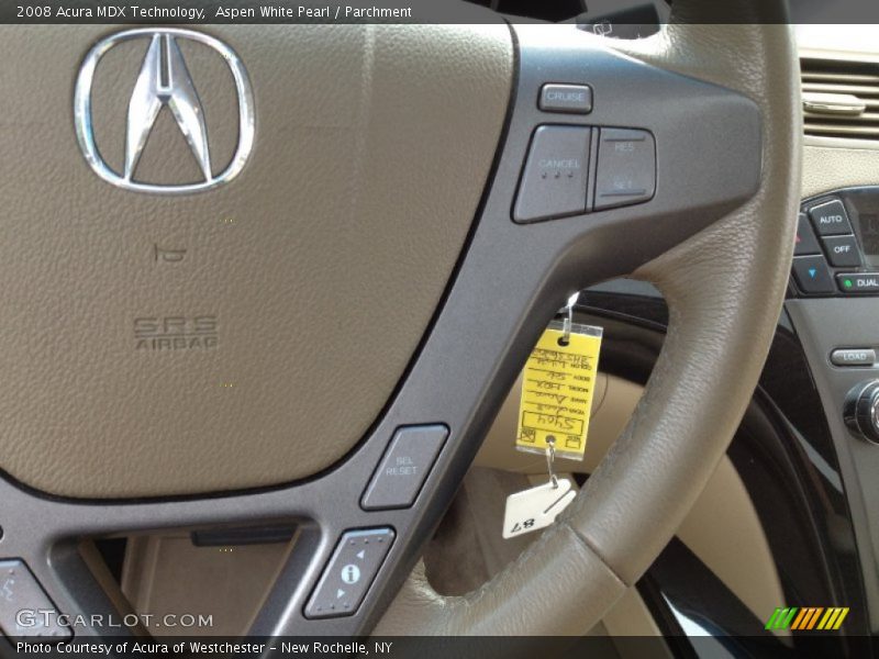 Aspen White Pearl / Parchment 2008 Acura MDX Technology