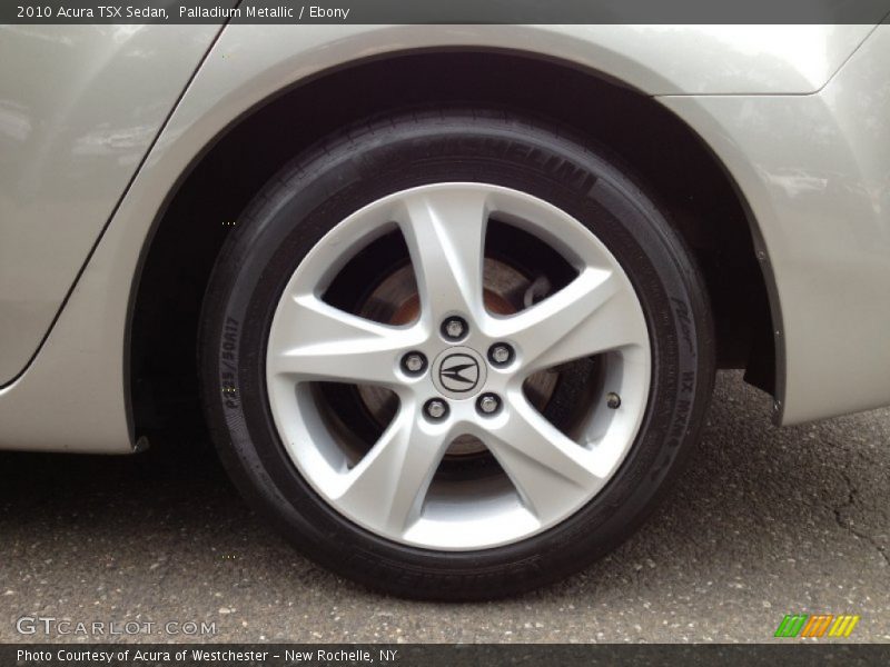 Palladium Metallic / Ebony 2010 Acura TSX Sedan