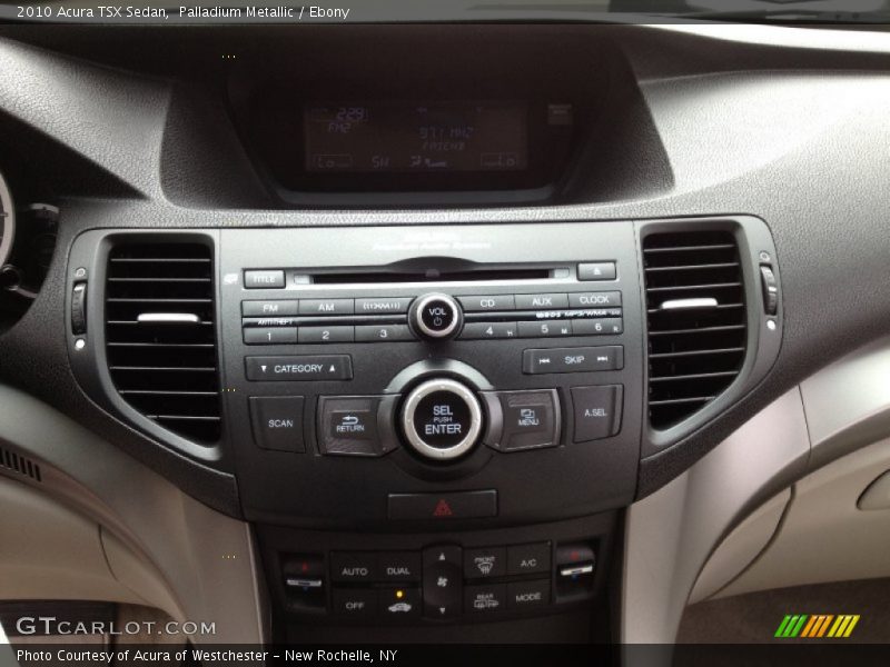 Palladium Metallic / Ebony 2010 Acura TSX Sedan