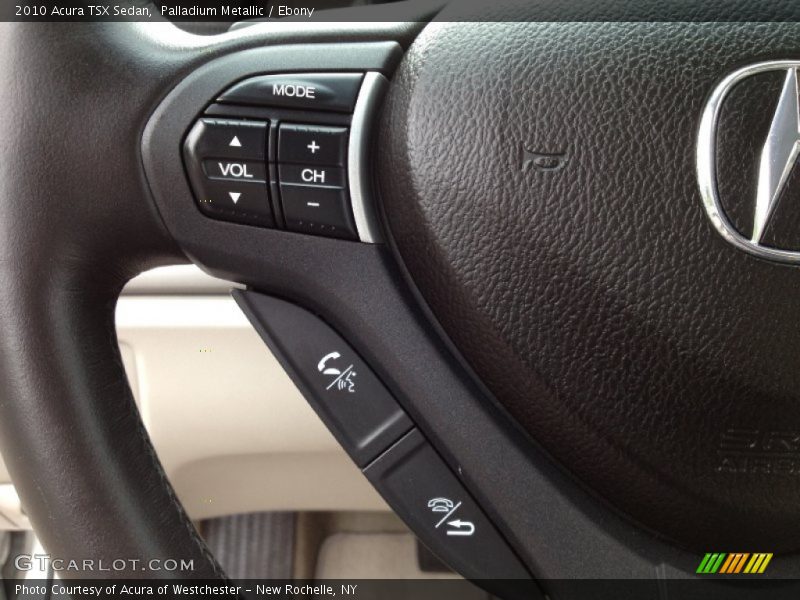 Palladium Metallic / Ebony 2010 Acura TSX Sedan