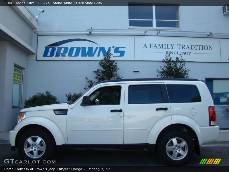 Stone White / Dark Slate Gray 2008 Dodge Nitro SXT 4x4