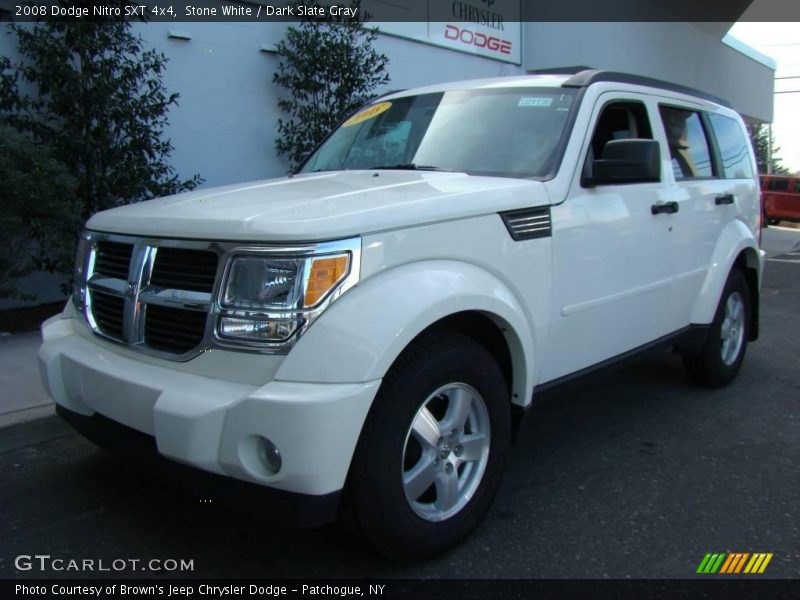 Stone White / Dark Slate Gray 2008 Dodge Nitro SXT 4x4