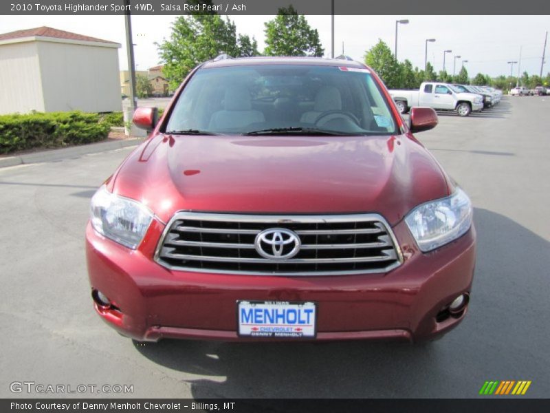 Salsa Red Pearl / Ash 2010 Toyota Highlander Sport 4WD
