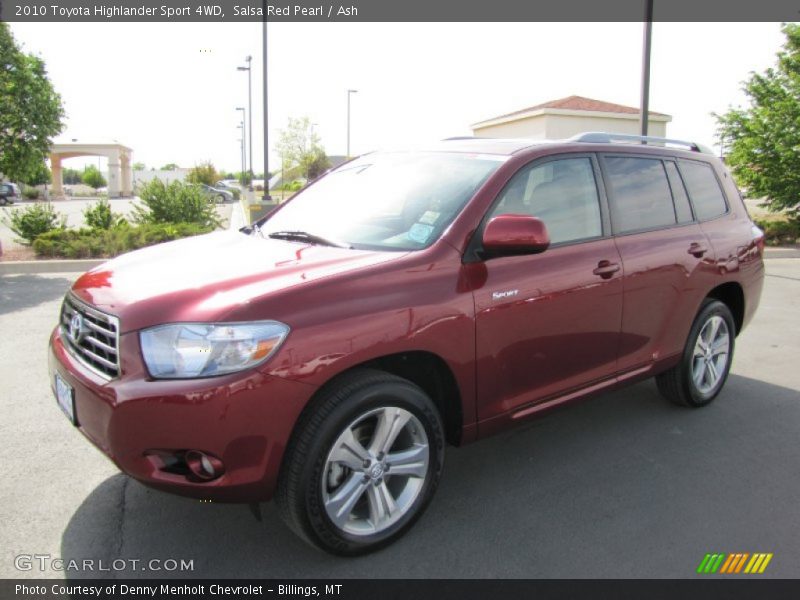 Salsa Red Pearl / Ash 2010 Toyota Highlander Sport 4WD