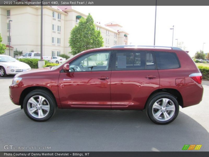 Salsa Red Pearl / Ash 2010 Toyota Highlander Sport 4WD