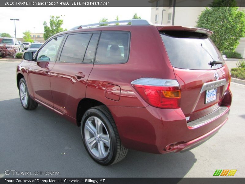 Salsa Red Pearl / Ash 2010 Toyota Highlander Sport 4WD