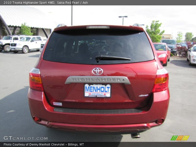 Salsa Red Pearl / Ash 2010 Toyota Highlander Sport 4WD