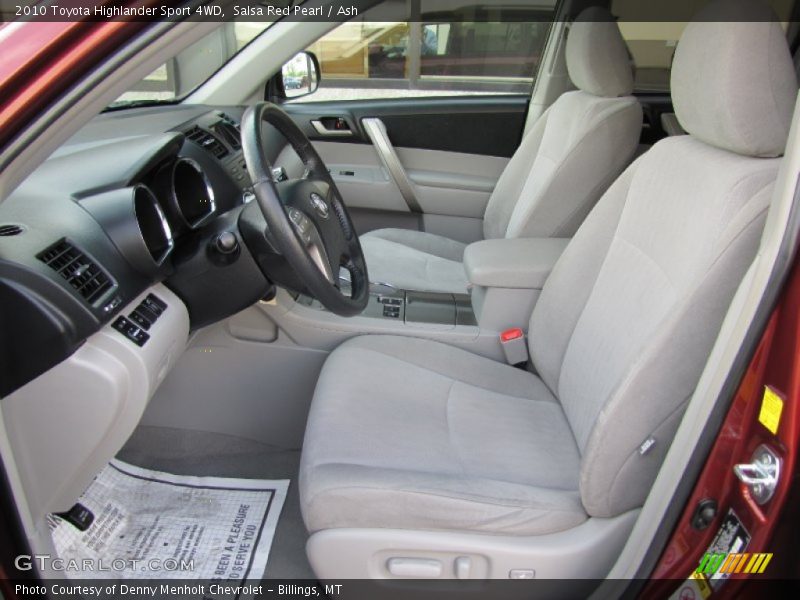  2010 Highlander Sport 4WD Ash Interior