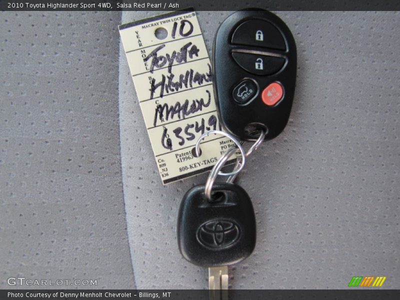 Keys of 2010 Highlander Sport 4WD