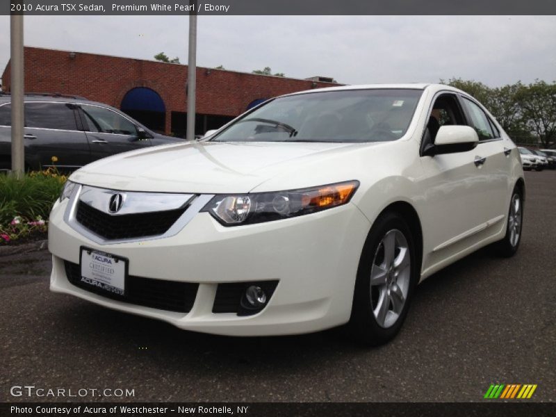 Premium White Pearl / Ebony 2010 Acura TSX Sedan