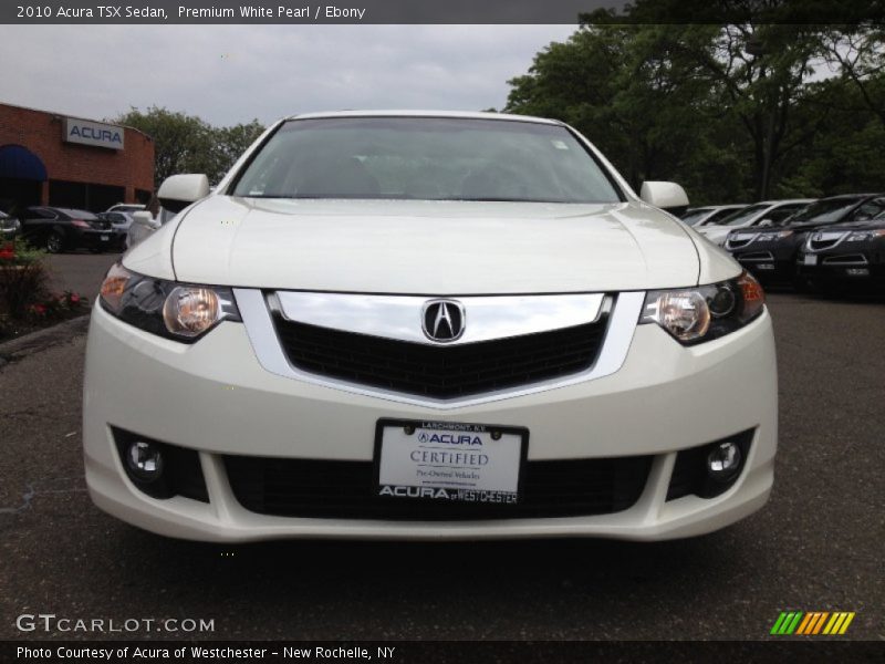 Premium White Pearl / Ebony 2010 Acura TSX Sedan