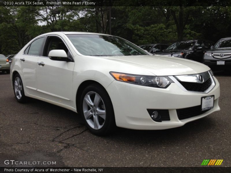 Premium White Pearl / Ebony 2010 Acura TSX Sedan