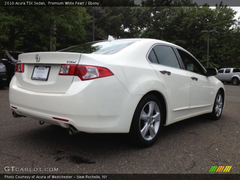 Premium White Pearl / Ebony 2010 Acura TSX Sedan