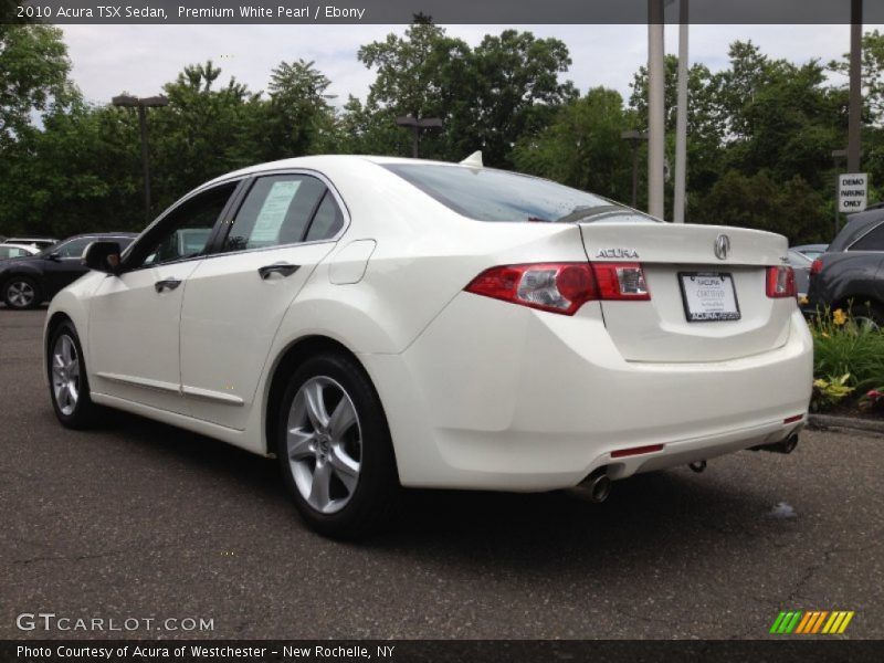 Premium White Pearl / Ebony 2010 Acura TSX Sedan