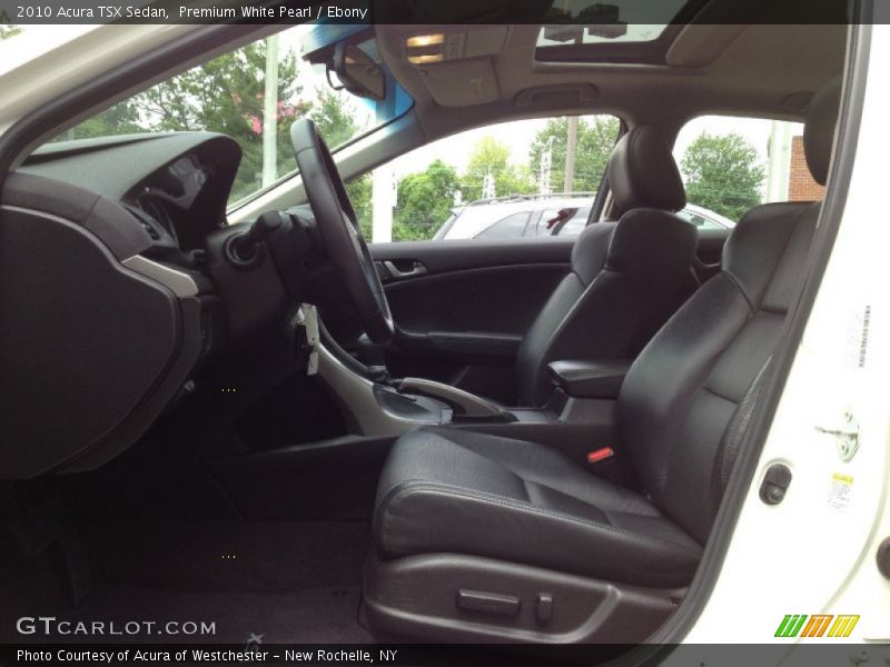 Premium White Pearl / Ebony 2010 Acura TSX Sedan