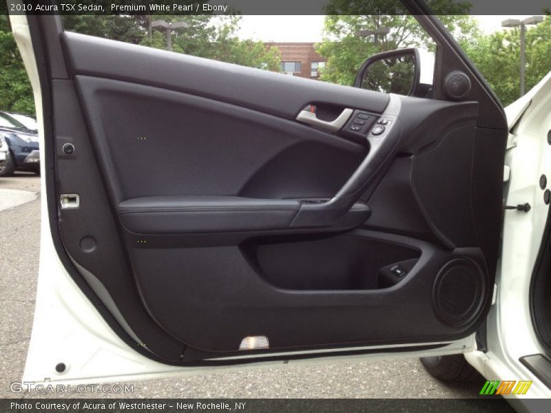 Premium White Pearl / Ebony 2010 Acura TSX Sedan