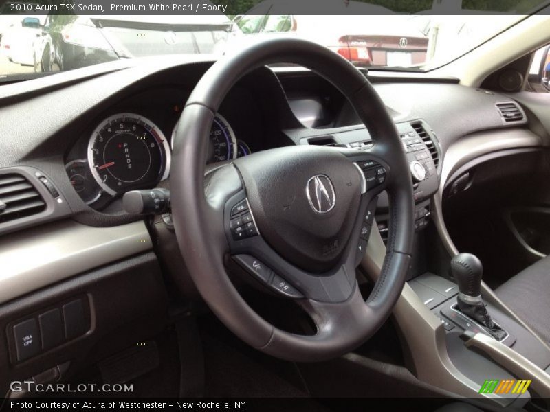 Premium White Pearl / Ebony 2010 Acura TSX Sedan