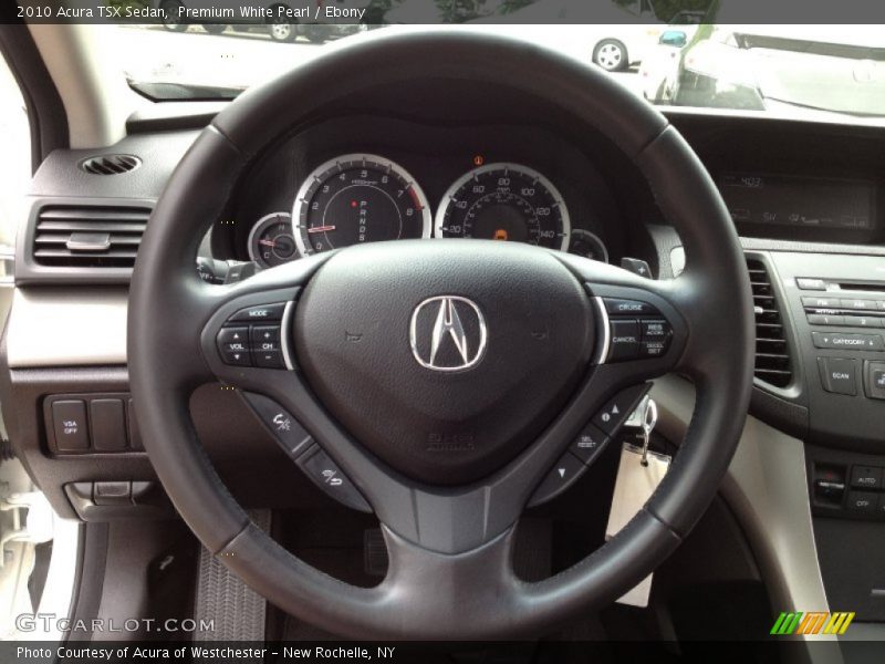 Premium White Pearl / Ebony 2010 Acura TSX Sedan