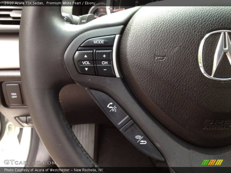 Premium White Pearl / Ebony 2010 Acura TSX Sedan