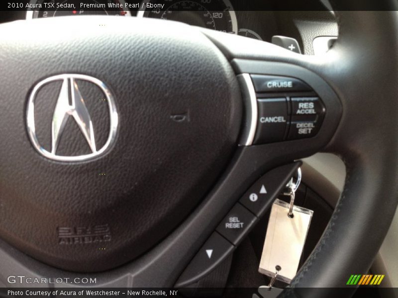 Premium White Pearl / Ebony 2010 Acura TSX Sedan