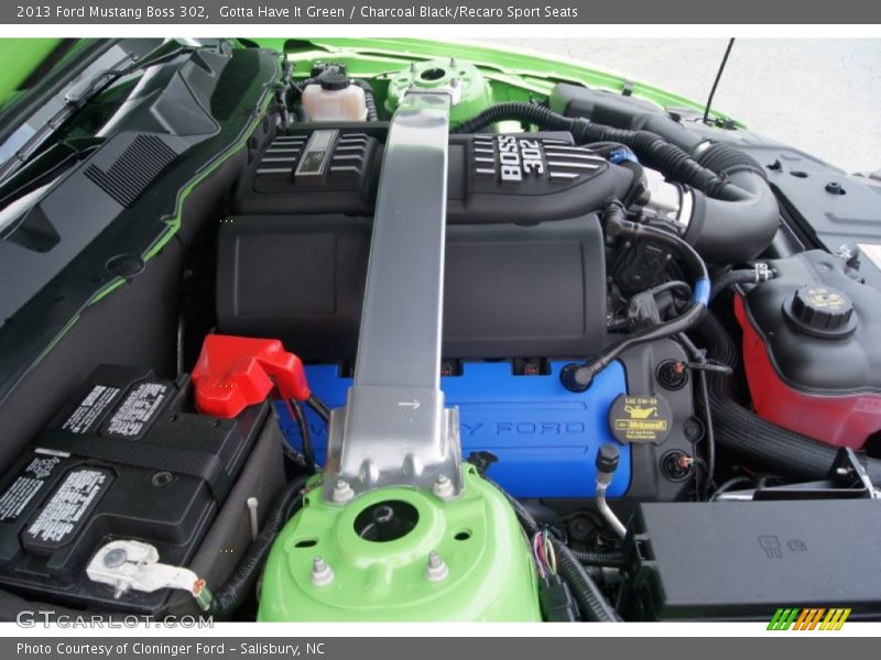  2013 Mustang Boss 302 Engine - 5.0 Liter 302 Hi-Po DOHC 32-Valve Ti-VCT V8