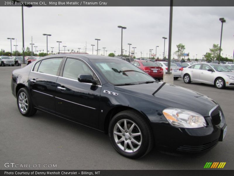 Ming Blue Metallic / Titanium Gray 2007 Buick Lucerne CXL